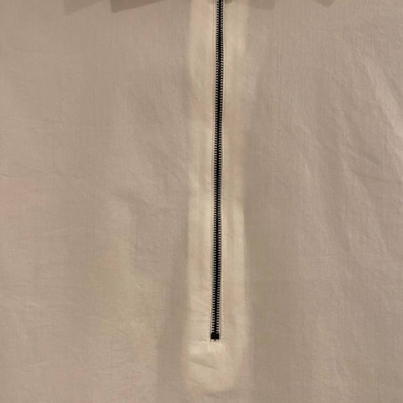 ZARA White Zip-Up. Size S. Slim Fit - Picture 4 of 5
